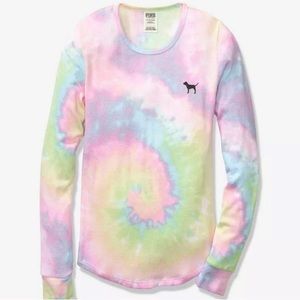 Vs Pink Cozy Jersey Sleep Shirt Top Pajama L